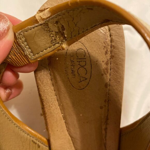 Circa Joan David Canvas Wedge Sandals Size 9 - Picture 14 of 16